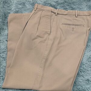 Haggar Men's Classic Beige Dress Pants